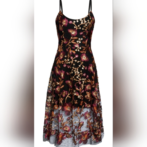 Dress the Population Uma Plumeria Embroidery Dress - Picture 4 of 4